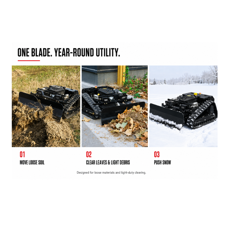 Multi-purpose Snow Blade Attachment for R55 Tracked Mower