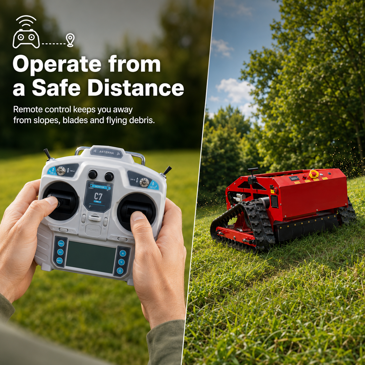 R55X R/C Lawn Mower