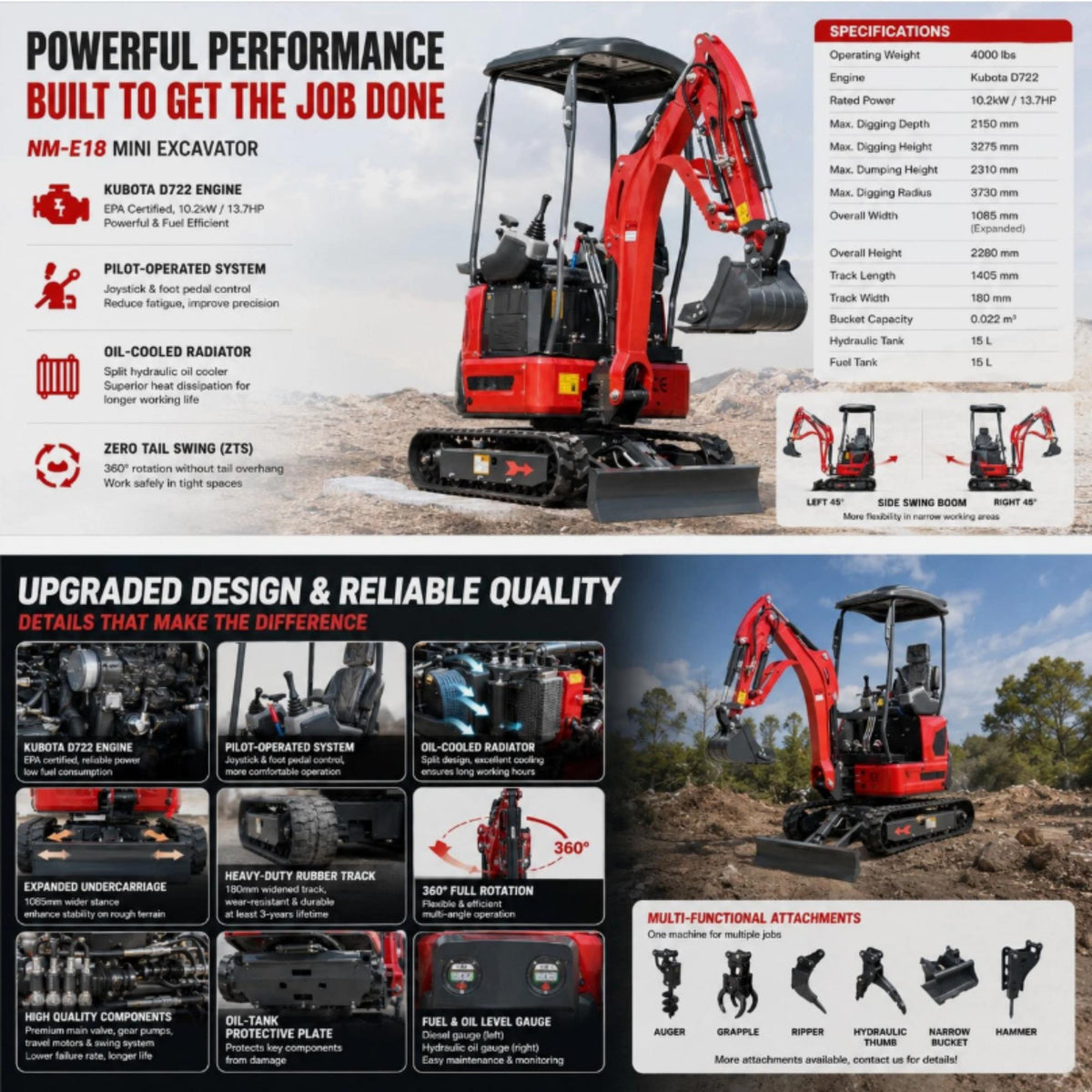 DK18 Mini excavator