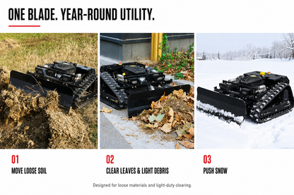 Multi-purpose Snow Blade Attachment for R55 Tracked Mower