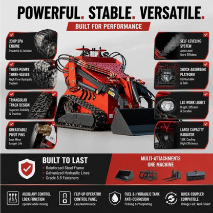 DK480 Hydraulic Mini Skid Steer Loader
