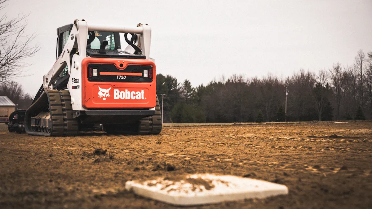 Plowing with Mini Skid